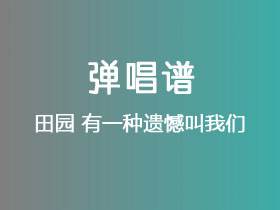 田园《有一种遗憾叫我们》吉他谱G调吉他弹唱谱