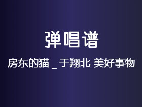 房东的猫_于翔北《美好事物》吉他谱C调吉他弹唱谱