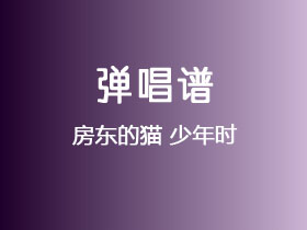 房东的猫《少年时》吉他谱G调吉他弹唱谱
