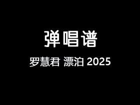 罗慧君《漂泊2025》吉他谱G调吉他弹唱谱