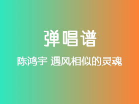 陈鸿宇《遇风相似的灵魂》吉他谱C调吉他弹唱谱