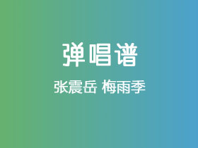 张震岳《梅雨季》吉他谱C调吉他弹唱谱