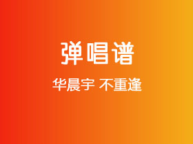 华晨宇《不重逢》吉他谱C调吉他弹唱谱
