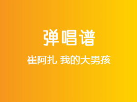 崔阿扎《我的大男孩》吉他谱G调吉他弹唱谱