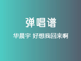 华晨宇《好想我回来啊》吉他谱G调吉他弹唱谱