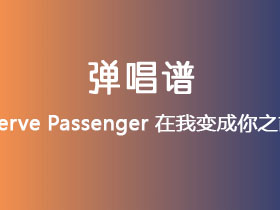Nerve Passenger《在我变成你之前》吉他谱G调吉他弹唱谱