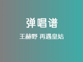 王赫野《再遇皇姑》吉他谱G调吉他弹唱谱