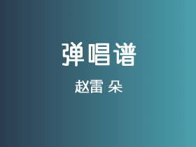 赵雷《朵》吉他谱C调吉他弹唱谱