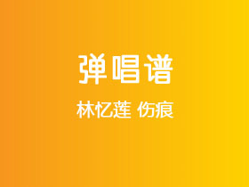 林忆莲《伤痕》吉他谱G调吉他弹唱谱