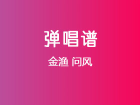 金渔《问风》吉他谱G调吉他弹唱谱