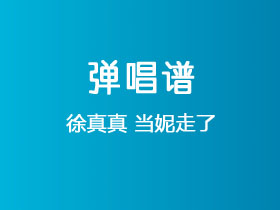徐真真《当妮走了》吉他谱C调吉他弹唱谱
