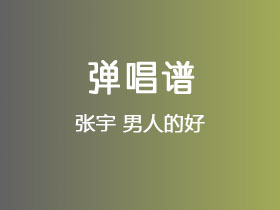 张宇《男人的好》吉他谱C调吉他弹唱谱