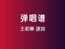 王若琳《迷宫》吉他谱D调吉他弹唱谱