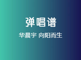 华晨宇《向阳而生》吉他谱C调吉他弹唱谱