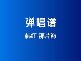 韩红《那片海》吉他谱G调吉他弹唱谱