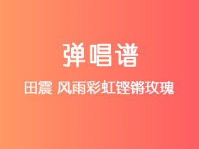 田震《风雨彩虹铿锵玫瑰》吉他谱C调吉他弹唱谱
