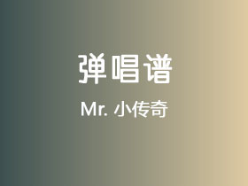 Mr.《小传奇》吉他谱D调吉他弹唱谱