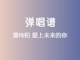 潘玮柏《爱上未来的你》吉他谱C调吉他弹唱谱