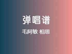 毛阿敏《相思》吉他谱C调吉他弹唱谱