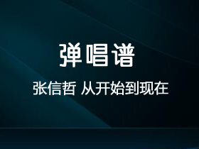 张信哲 《从开始到现在》吉他谱C调吉他弹唱谱