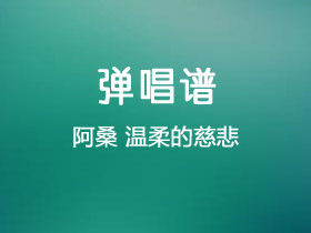 阿桑《温柔的慈悲》吉他谱C调吉他弹唱谱