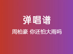 周柏豪《你还怕大雨吗》吉他谱G调吉他弹唱谱