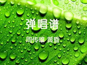 周传雄《黄昏》吉他谱G调吉他弹唱谱