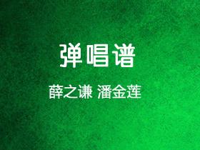 薛之谦 《潘金莲》吉他谱C调吉他弹唱谱