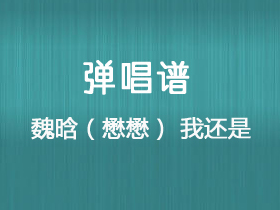 魏晗(懋懋)《我还是》吉他谱C调吉他弹唱谱