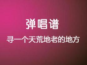 单依纯《寻一个天荒地老的地方》吉他谱G调吉他弹唱谱