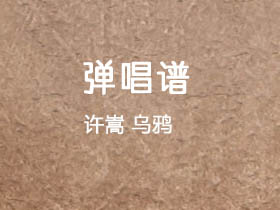 许嵩《乌鸦》吉他谱C调吉他弹唱谱