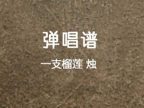 一支榴莲《烛》吉他谱G调吉他弹唱谱