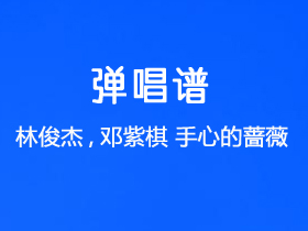 林俊杰,邓紫棋《手心的蔷薇》吉他谱G调吉他弹唱谱