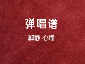 郭静《心墙》吉他谱C调吉他弹唱谱