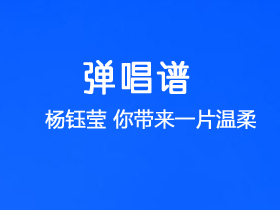 杨钰莹《你带来一片温柔》吉他谱C调吉他弹唱谱