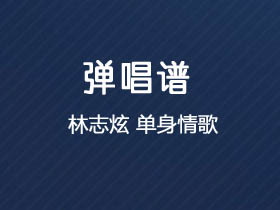 林志炫《单身情歌》吉他谱C调吉他弹唱谱