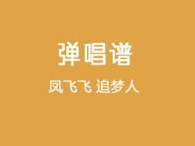 凤飞飞《追梦人》吉他谱G调吉他弹唱谱