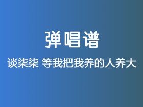 谈柒柒《等我把我养的人养大》吉他谱G调吉他弹唱谱